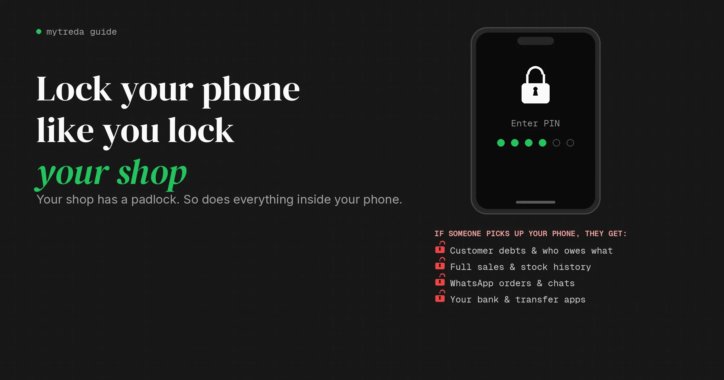You Lock Your Shop Every Night. Is Your Phone Locked?